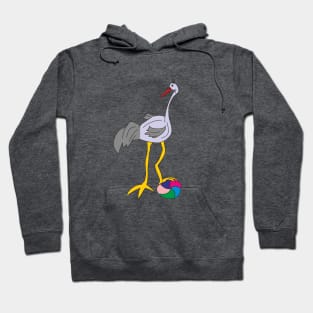 Heron cartoon Hoodie